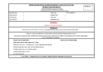 diphenhydramine HCL Bulk label-final.jpg Bulk labl - diphenhydramine HCL Bulk label final